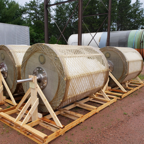 TumbleOx Nitrification Reactor drums on a skid